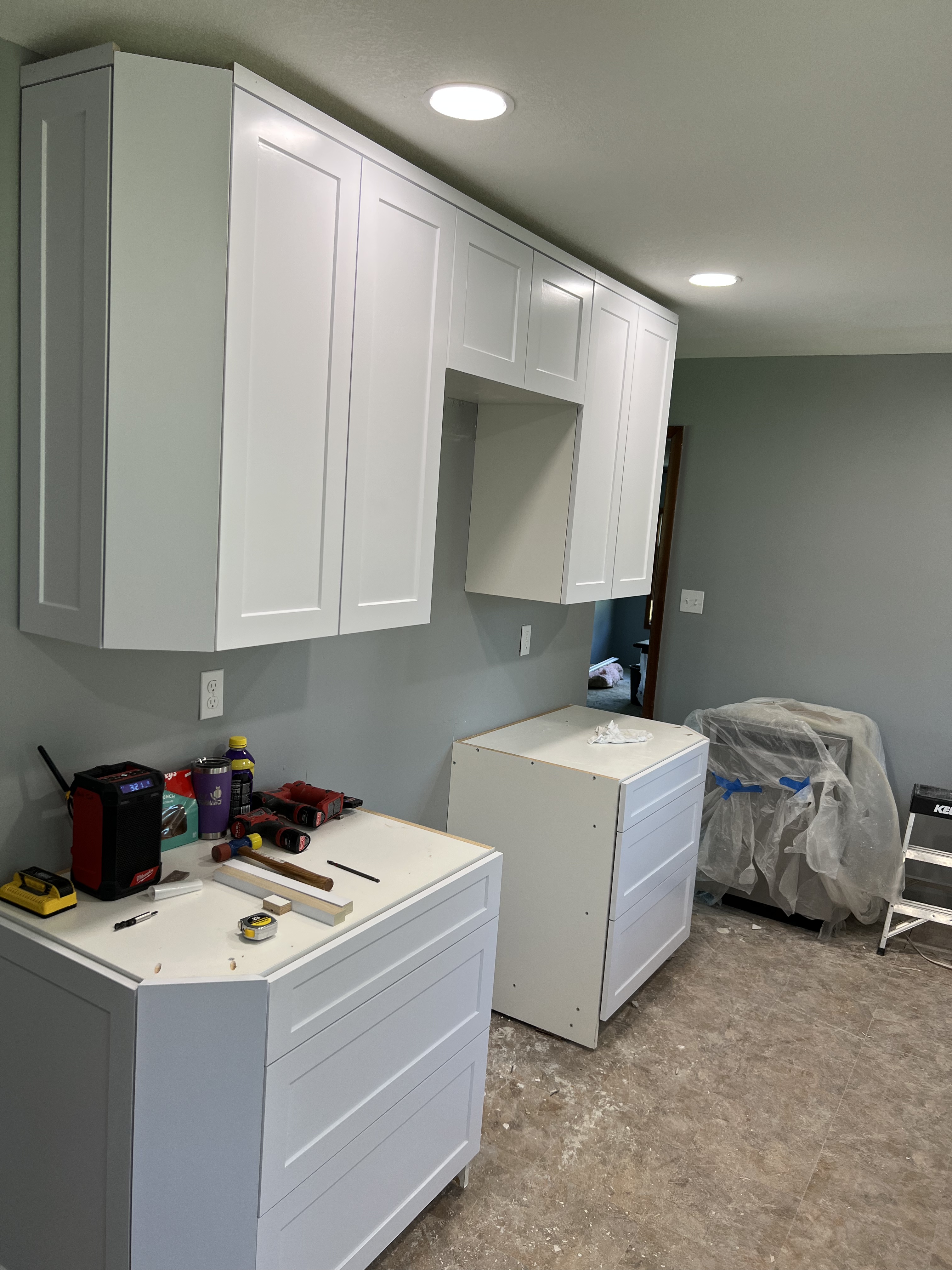 White Painted Kitchen project in Iowa