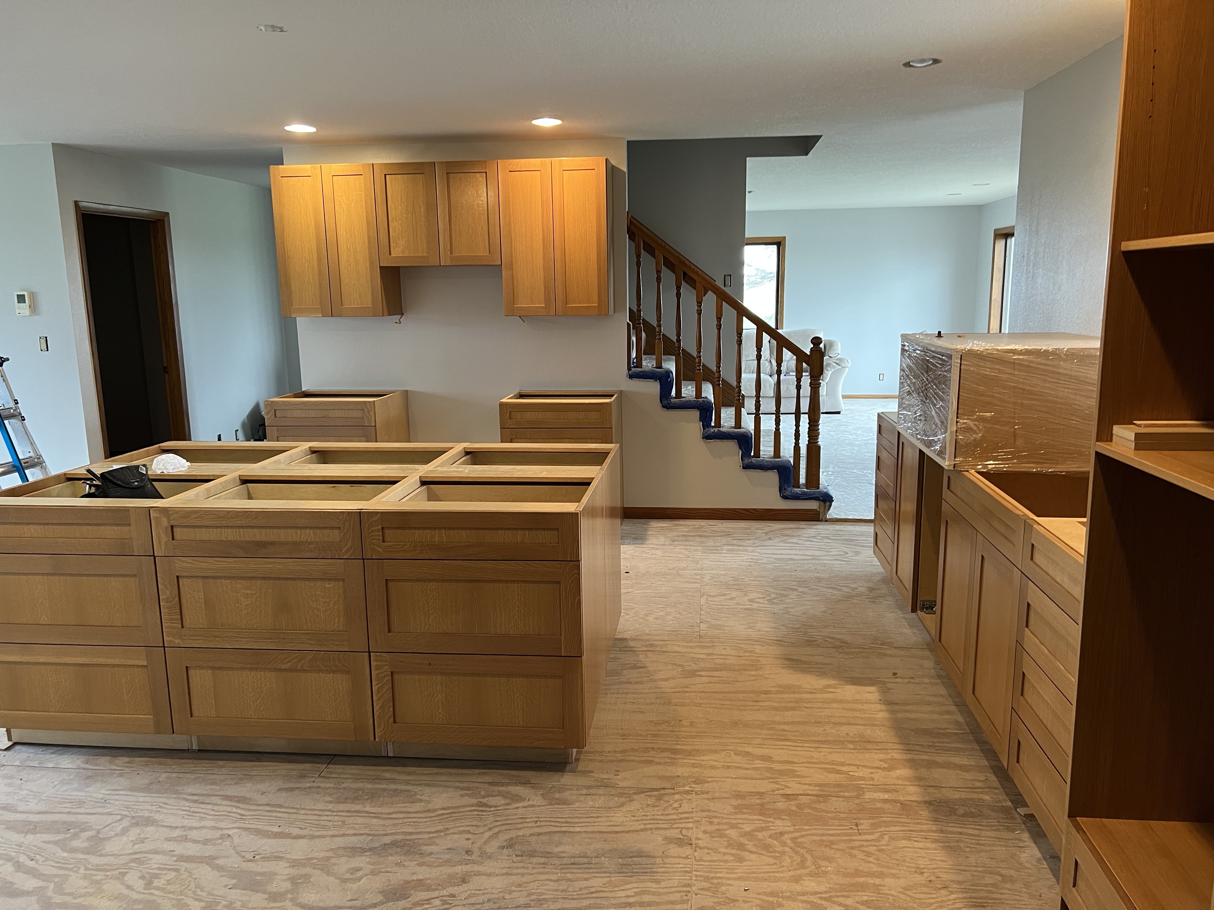 White Oak Kitchen project in Iowa